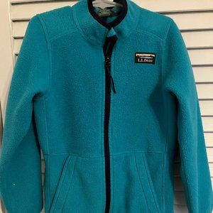 Girls LL Bean Mountain Classic Fleece Jacket size 6x-7